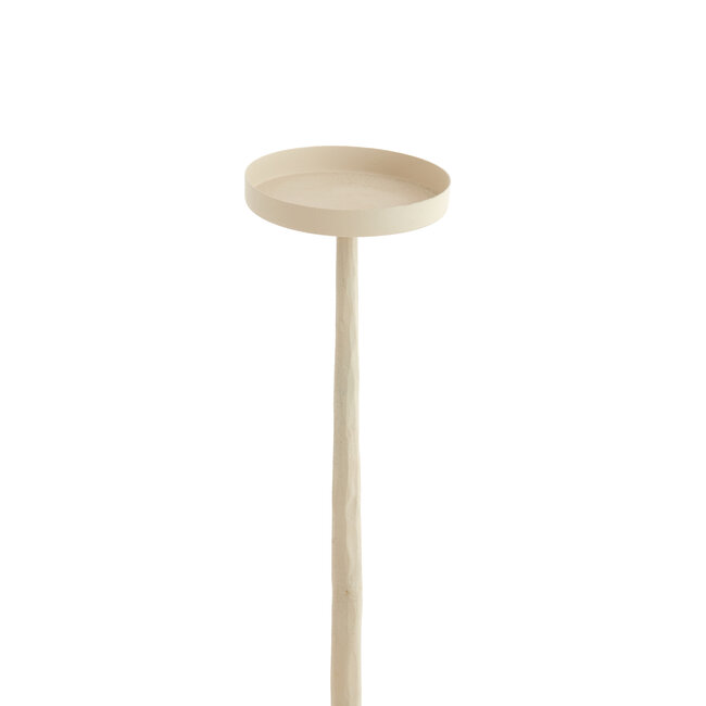 Light en Living Kaarsenhouder Ø18x120 cm ESINE crème