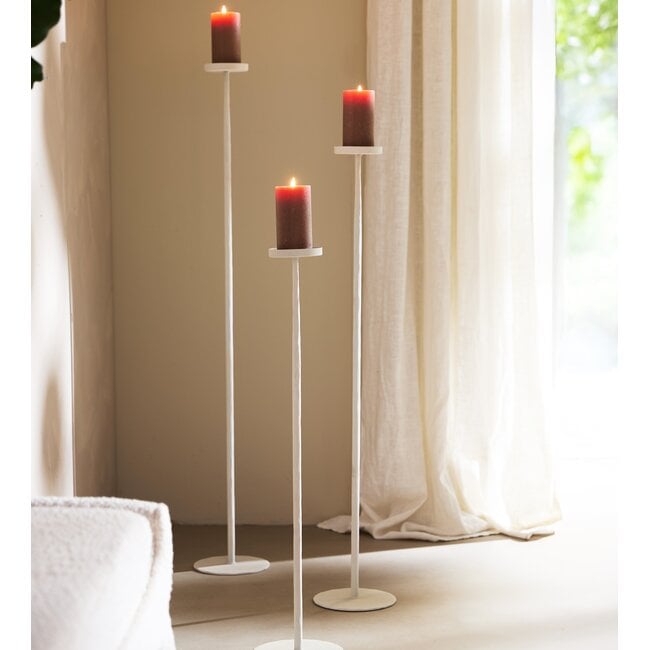 Light en Living Kaarsenhouder Ø18x120 cm ESINE crème