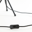 Light en Living Tafellamp Ø30x43 cm MAYSON mat  zwart+glas bruin