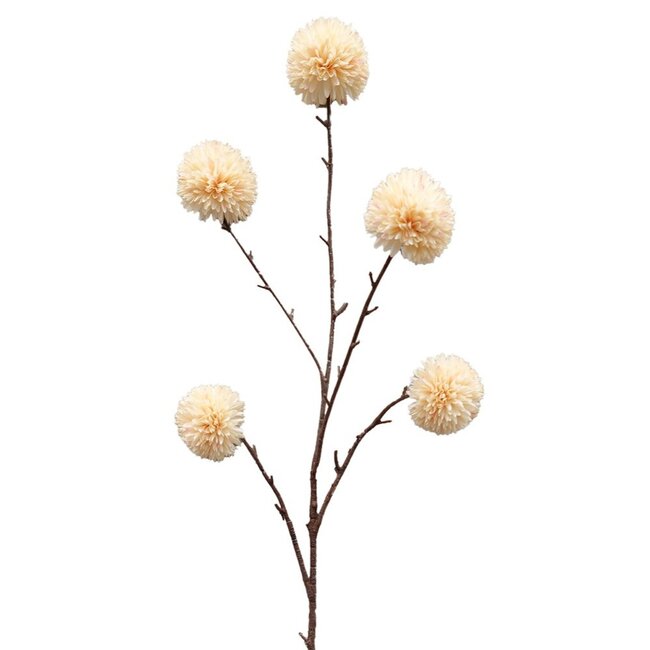 ISAA Kunsttak Pompom 100 cm - creme