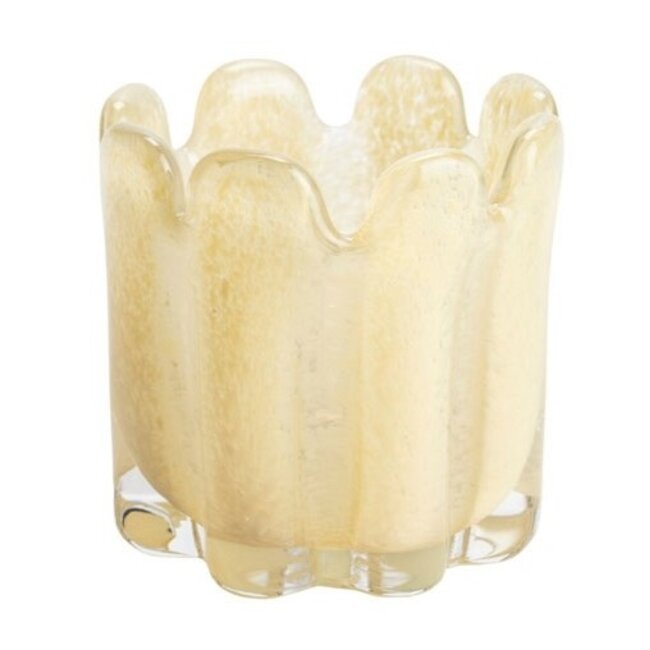 ISAA Waxinelichthouder Gramma 11x11 cm - beige