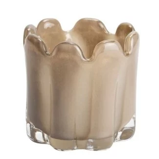 ISAA Waxinelichthouder Gramma 11x11 cm - taupe