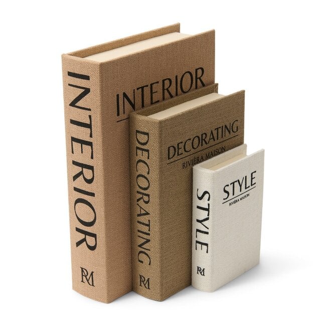 Riviera Maison Opbergboxen Decoratieve set van 3 boeken
