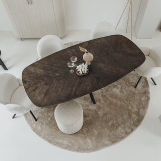 Tower Living Eettafel Silvi 200x110 – olijfbruin