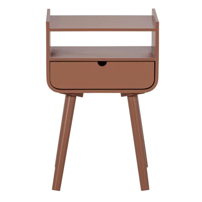 Woood Nils Nachtkastje/Bijzettafel Hout Oudroze [fsc]