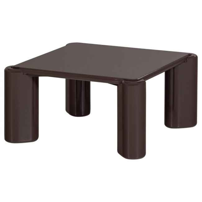 Woood Tiven Salontafel Hout Hoogglans Donkerbruin [fsc]