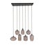 WoonStijl Hanglamp Altura 4+3-lichts Sienna bruin-frosted