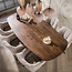 WoonStijl Eettafel Central Deens ovaal 215 cm acacia bruin