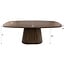WoonStijl Eettafel Central deens ovaal 180 cm acacia bruin