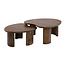 WoonStijl Salontafel Central set van 2 acacia bruin