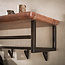 WoonStijl Kapstok Edge Curve 6 haken acacia bruin