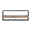 WoonStijl Kapstok Air Solid 6 haken acacia bruin