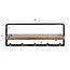 WoonStijl Kapstok Air Solid 6 haken acacia bruin
