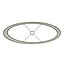 Light en Living Kap ovaal VELOURS Dusty groen 45-21-32 cm