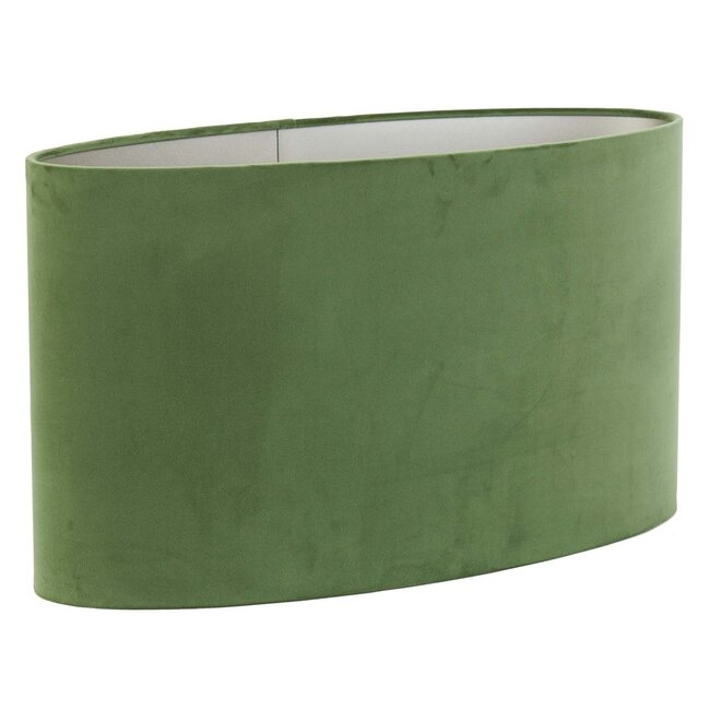Light en Living Kap ovaal VELOURS Dusty groen 45-21-32 cm