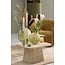 Light en Living Kap ovaal VELOURS Dusty groen 45-21-32 cm