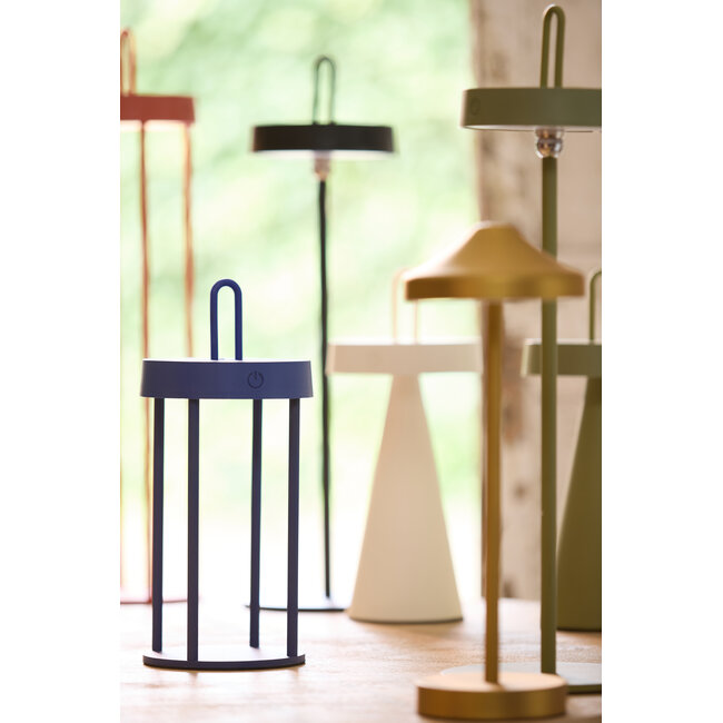 Light en Living Tafellamp LED Ø13x28 cm ISALO blauw