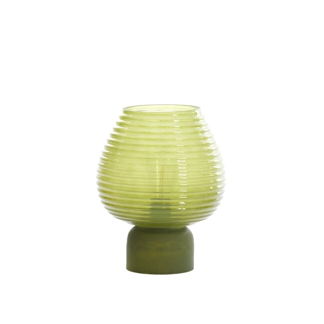 Light en Living Tafellamp LED Ø18x23 cm ALENNA glas groen