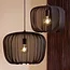 Light en Living Hanglamp PLUMERIA zwart Ø50x37,5 cm