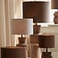Light en Living Kap cilinder 40x40x30 cm VELOURS chocolade bruin