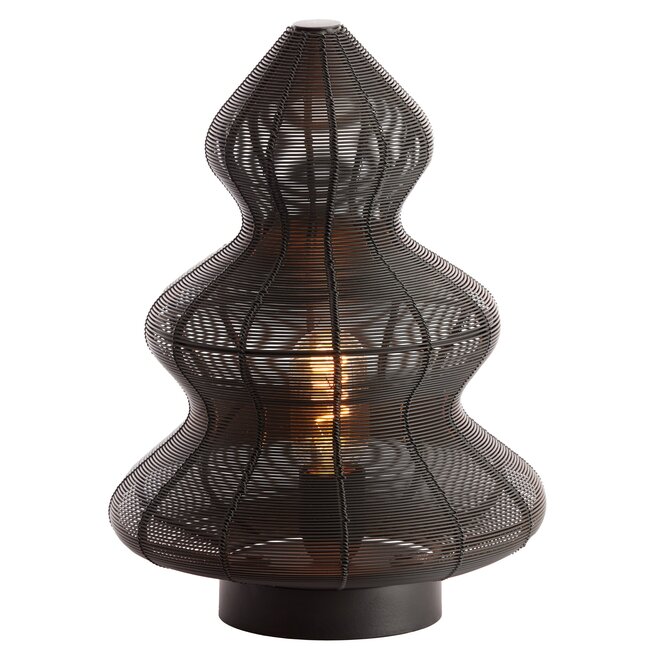 Light en Living Tafellamp Ø21x27 cm CHRISTMAS TREE mat zwart