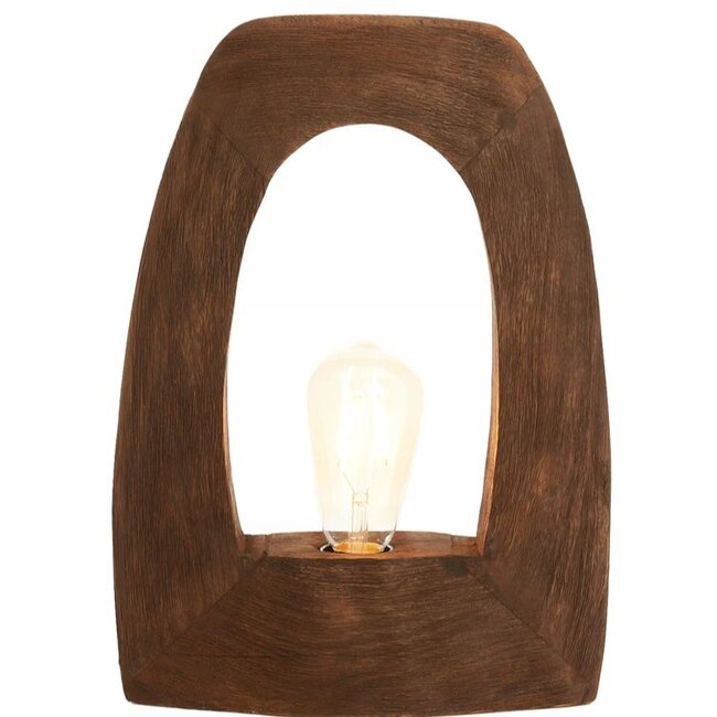 Light en Living Tafellamp CARINI - bruin - 27x10x35cm