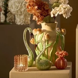 Light en Living Ornament 13x8x20 cm SWAN glas groen