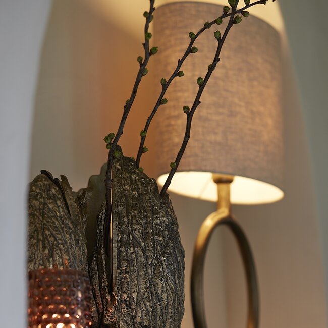 Light en Living Kap ovaal recht smal 38­-17,5-­28 cm LIVIGNO naturel