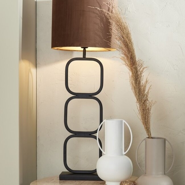 Light en Living Lampvoet 23x11,5x69 cm LUTIKA mat zwart van Light & Living