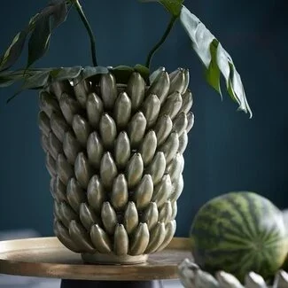 Light en Living Vaas Ø25,5x34 cm ZITA keramiek groen  parelmoer