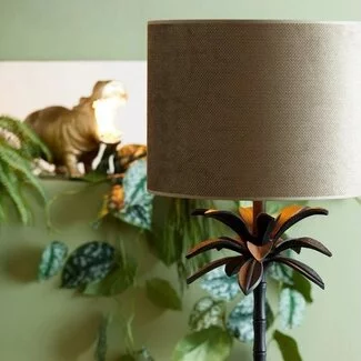 Light en Living Lampenkap cilinder VANDY olive - 2 maten