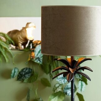 Light en Living Lampenkap cilinder VANDY olive
