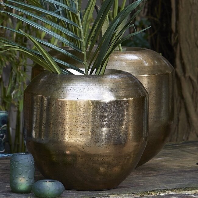 Light en Living Pot deco Ø53x41 cm LOUIE antiek goud