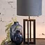 Light en Living Lampvoet 15x15x35 cm MACE mat zwart
