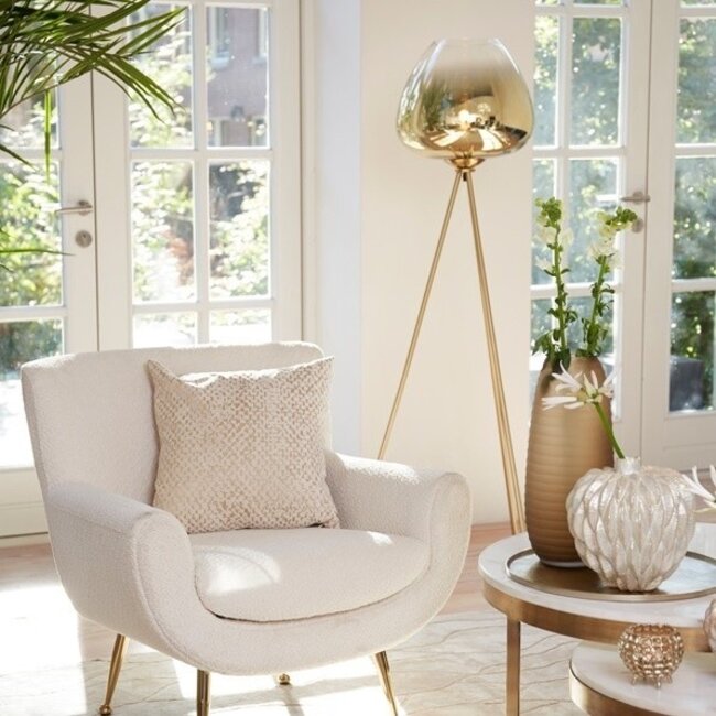 Light en Living Vloerlamp Ø42x146 cm MAYSON glas  goud-helder+goud