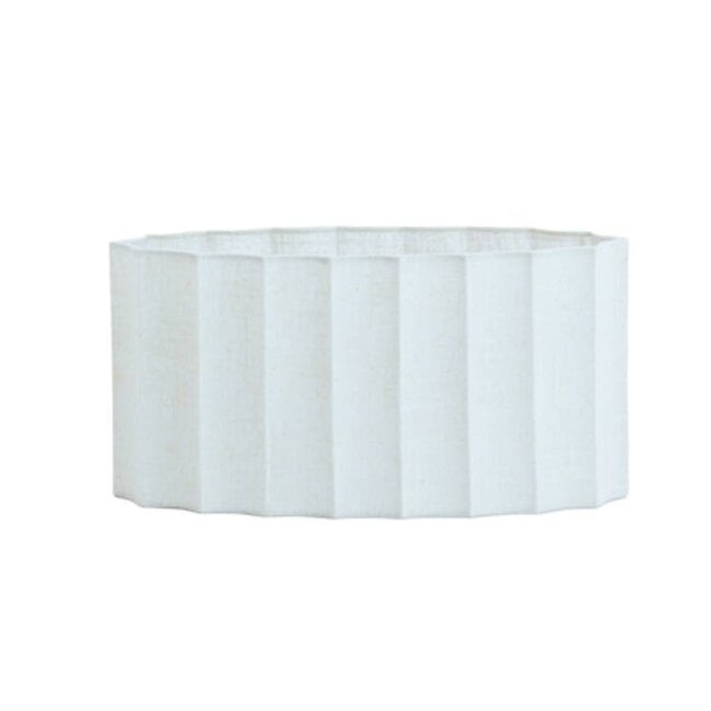 Light en Living Kap ovaal recht smal 38-17,5-19 cm DISLI linnen crème