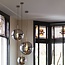 Light en Living Hanglamp MEDINA antiek brons met smoke glas - 2 maten