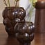 Light en Living Vaas Ø16,5x19 cm OWL glas donker bruin