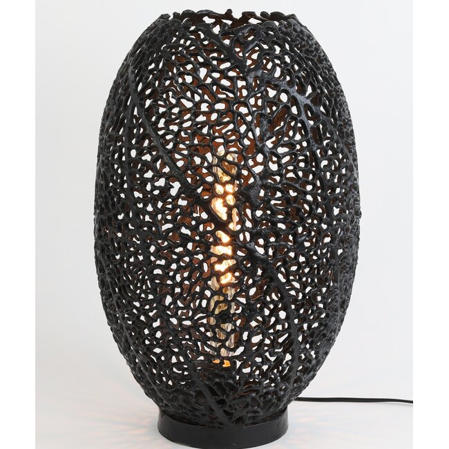 Light en Living Tafellamp SINULA zwart -  2 maten