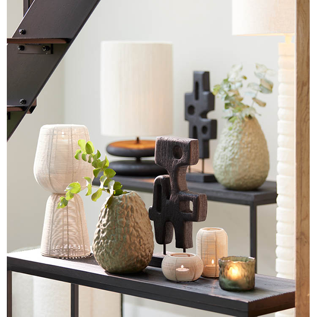 Light en Living Tafellamp Ø24x54 cm ABOSO crème