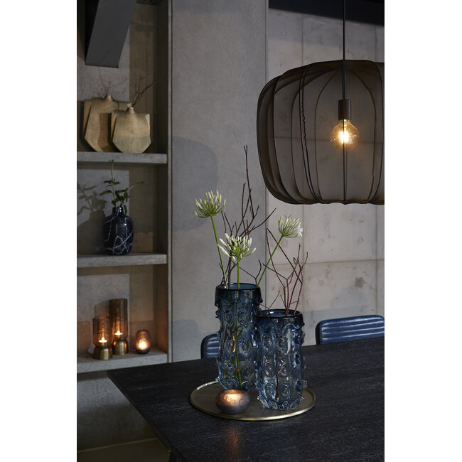 Light en Living Windlicht Lezuza antiek brons Ø 10x21cm