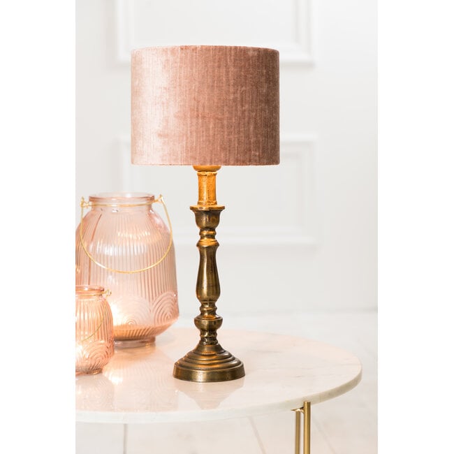 Light en Living Kap cilinder 20-20-15 cm GEMSTONE  oud roze