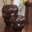Light en Living Vaas Ø22x25 cm OWL glas donker bruin