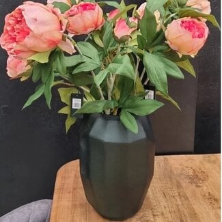 Light en Living Vaas 19x19x28 cm FLAMENGO donker  groen