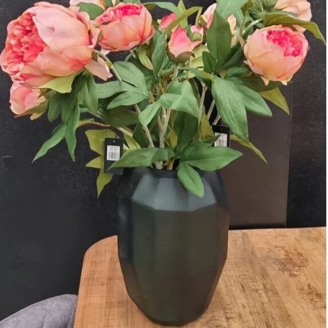 Light en Living Vaas 19x19x28 cm FLAMENGO donker  groen