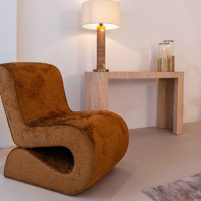 Richmond Interiors  Fauteuil Frankie cognac fusion (Fusion cognac 28)