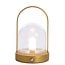 Light en Living Yeremi Tafellamp LED Ø12×19 cm glas helder + brons