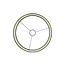 Light en Living Kap cilinder 25-25-18 cm VELOURS dusty green