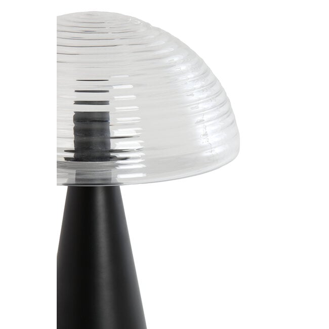 Light en Living Tafellamp Mueda - zwart - Ø30cm