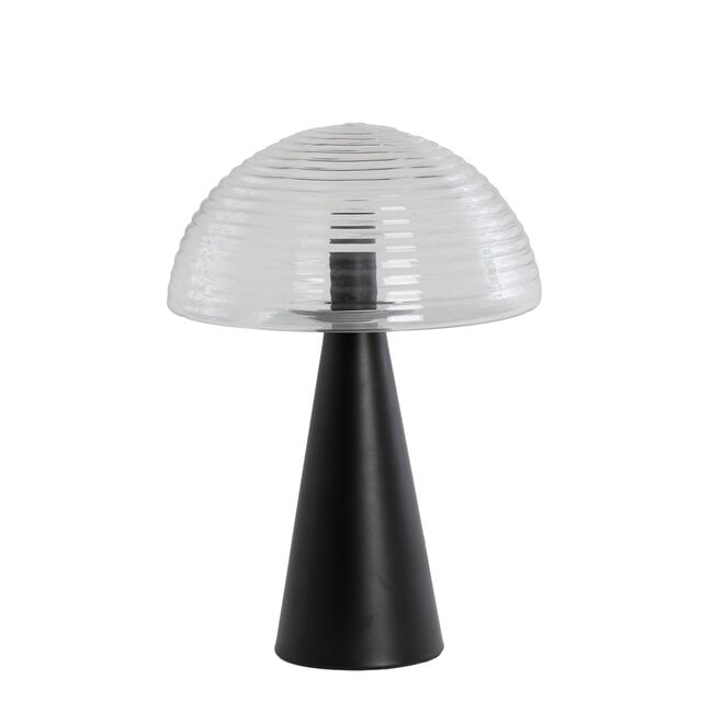 Light en Living Tafellamp Mueda - zwart - Ø30cm